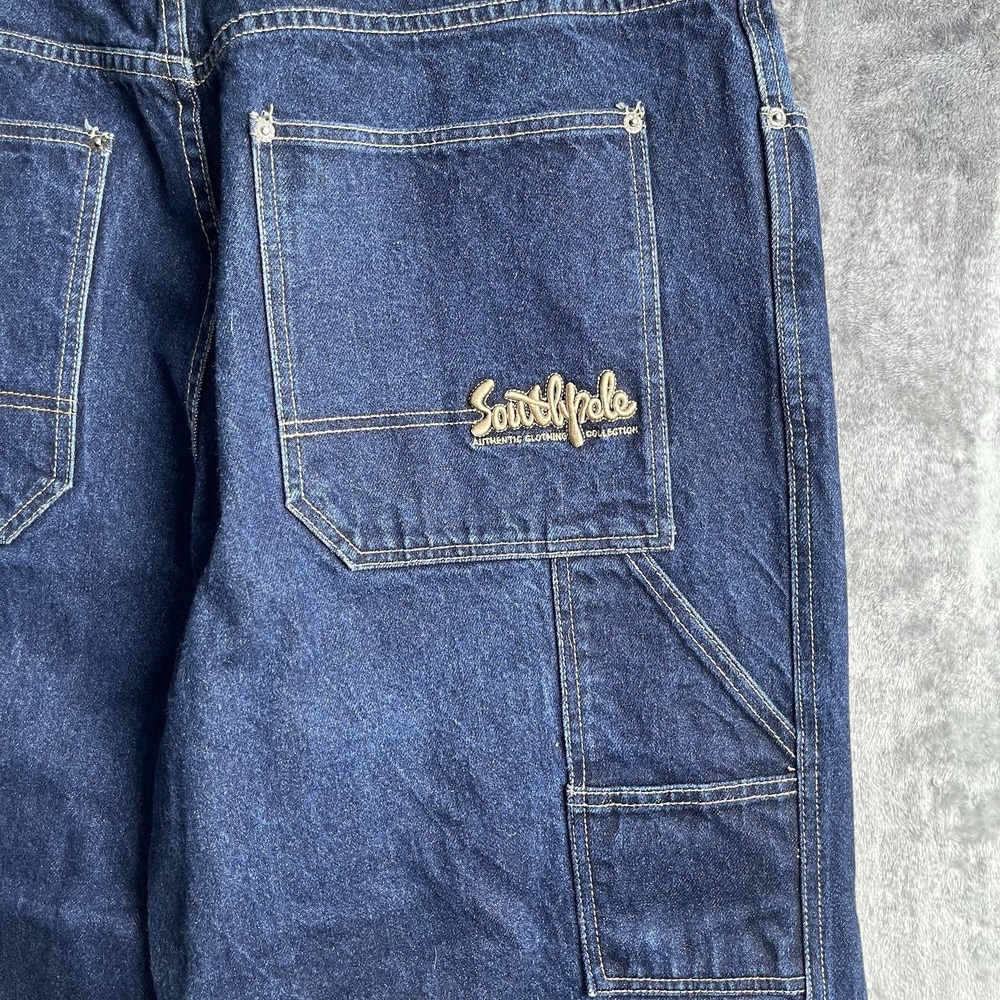 Y2K VTG Southpole Carpenter Jeans Men's Size 38X42 Inseam 29 Wide Leg Blue Baggy